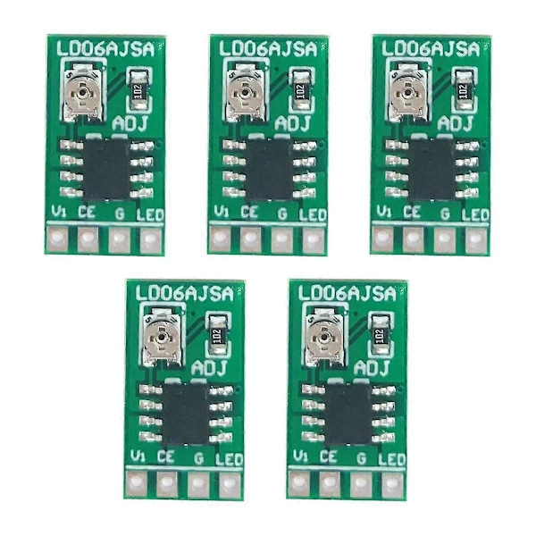 5 st 30-1500MA Justerbar Konstant Ström LED-drivrutin DC 3.3V 3.7V 4.2V 5V PWM Styrkort Buck P
