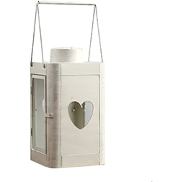 Moderne smijern vindtett lysestake, hjerteformet retroglass, bærbart bryllupslys fyrtårn, Chris