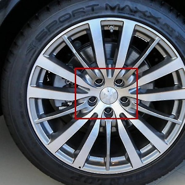 Maserati Wheel Center Cover Ghibli Geberit President Levante 60mm - Musta (4 kpl) - Excellence