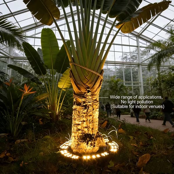 48W 3000K Varm Hvit LED Tre Ringlys IP65 Utendørs Tre Uplight