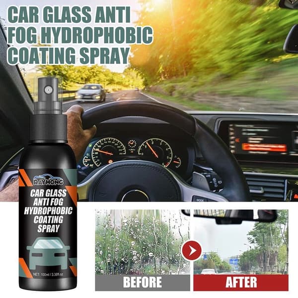 3-pack Vattenavvisande Spray Anti-Regnbeläggning för Bil Vindruta Hydrofob E2O8