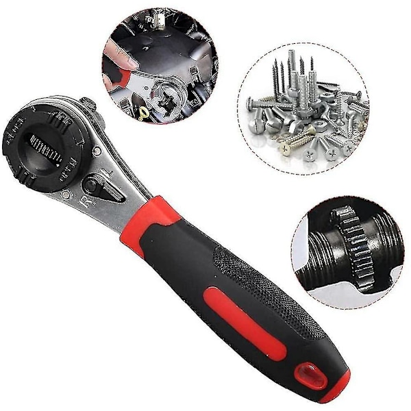 Snabbjusterbar Ratschnyckel för 6-22mm Skruvar