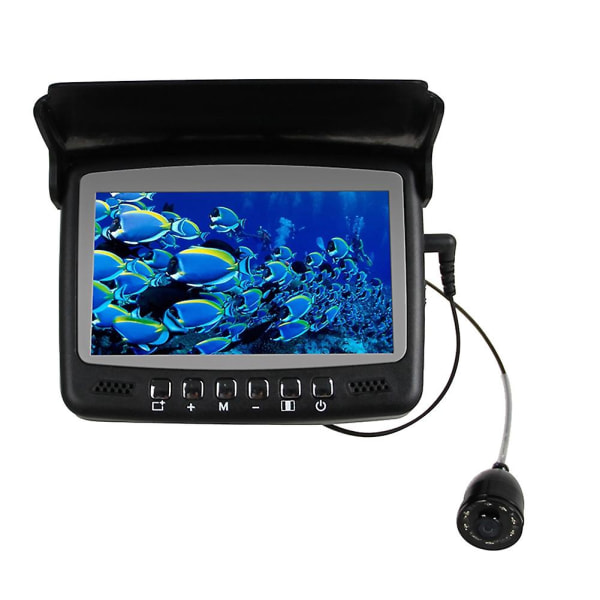 4,3 tommers Video Fish Finder IPS LCD-skjerm kamerasett for vinter undervanns isfiske Manual Bakgrunnsbelysning Fishi