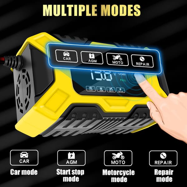 1-pak E-FAST 12V lader Bil lader Lading Auto Stopp 12V