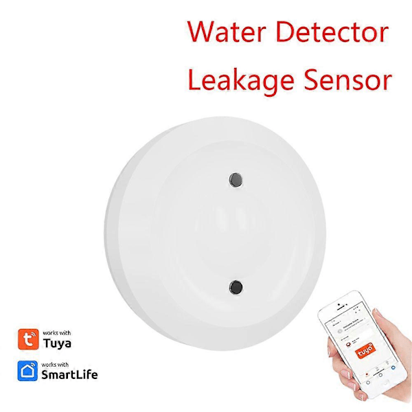 1 stk. Tuya Zigbee Vand Sensor Smart Life APP Vandlækage Overvågning Oversvømmelses Sensor Arbejde Med Zigbee Automatisering Tap Ventil