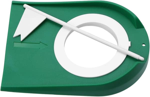 Putting Cup - Justerbar Plast Hål Vit Flagg Övnings Golf Putting Cup