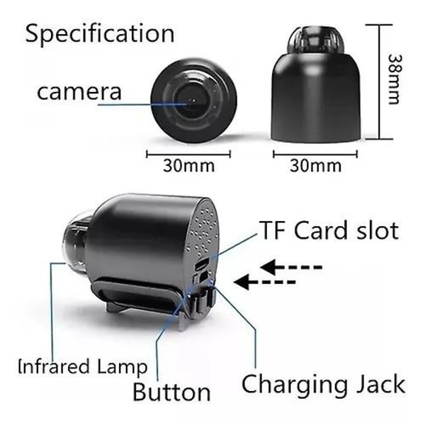 X5 Portabel Full HD Mini Säkerhetskamera