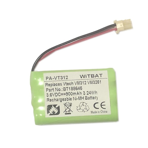 Suitable For Vtech Vm312 Vm3251 Baby Monitor Battery Bt188645 Bt288645