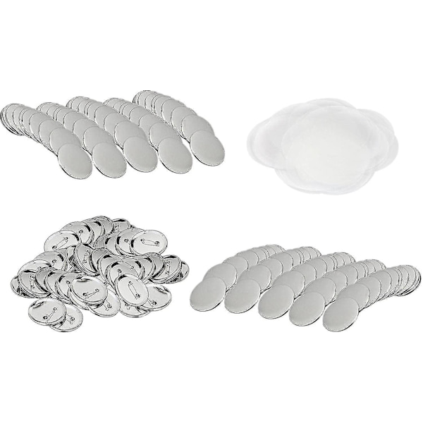 300 st 1 tum/32 mm topp/botten stift tomma märken & knappdelar för märkesknappmaskin - Excellence