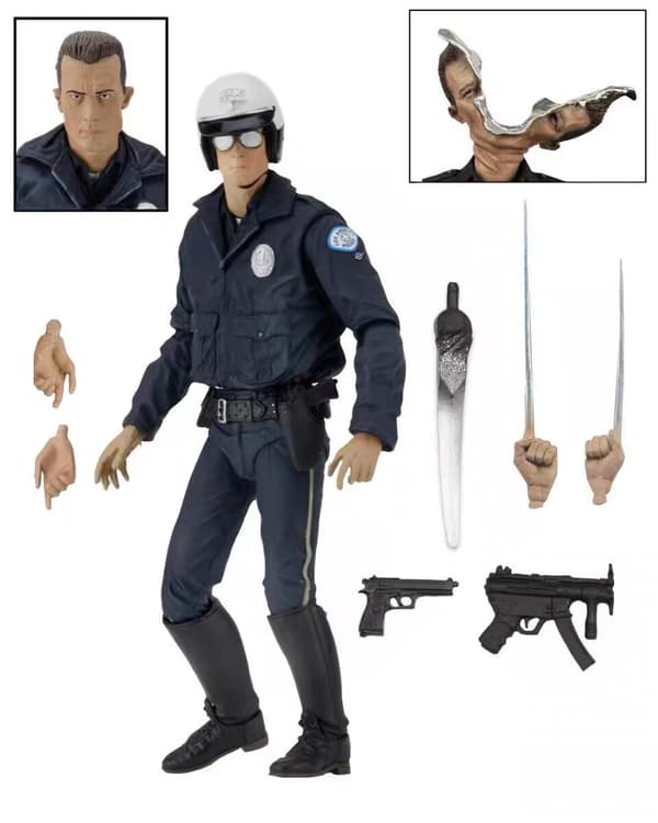 NECA T1000 Trooper Version 7-tums Boxad Actionfigur Modellleksak