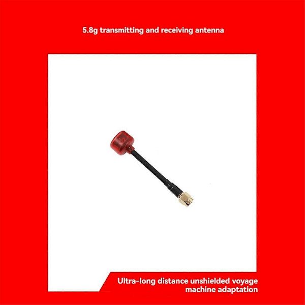 2 st FPV 5.8G Antenn RHCP Antenn VTX VRX Antenn Långdistansantenn Kontaktadapter för RC FPV