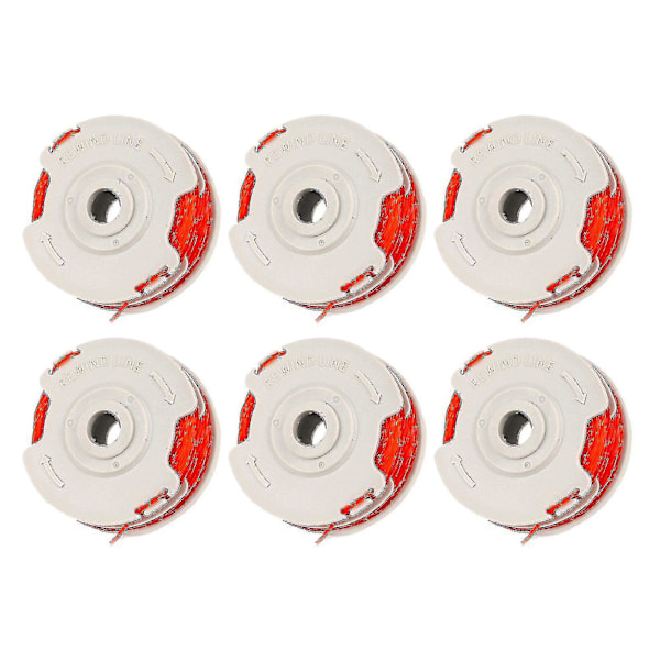 6-pack Fly021 Cord Trimmer Replacement Spool And Cord For Flymo