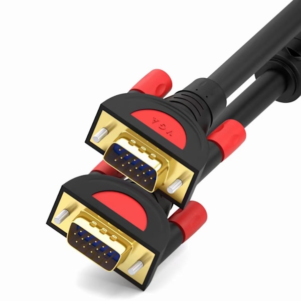 Høydefinisjons VGA-kabel, datakabel i helkobber for datamaskin, overføringskabel, 3+9 skjermprojektor-tilkoblingskabel