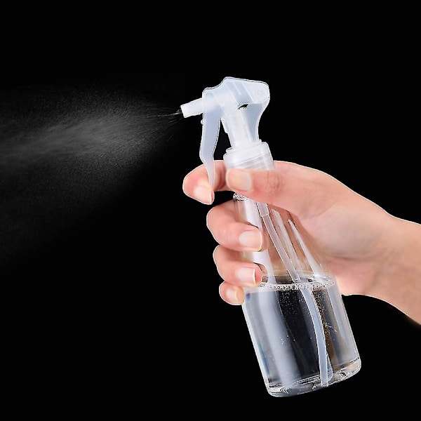 3 stk 200 ml plast liten sprayflaske gjennomsiktig for vannspray