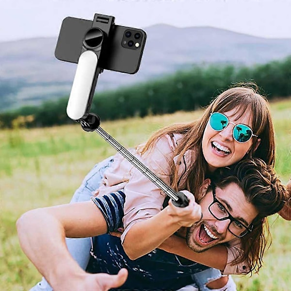 Langaton Selfie-tikku Tripod-jalusta valolla Bluetooth-kaukosäätimellä Laajennettava Tripod iPhone- ja Mobiilipuhelimille Tiktok Live-lähetykseen