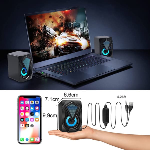 Med fargede LED-lys, Bluetooth