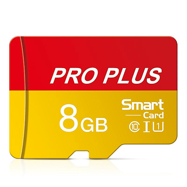 Microdrive Pro Plus Klass 10 Höghastighets Tf-kort 8 GB Minneskort med Kortläsare