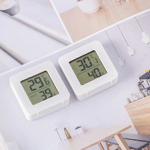 Inomhus Temperatur Luftfuktighetsmätare Elektronisk Termometer Mini Våt Torr