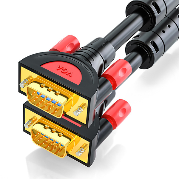 High-definition VGA-kabel, computerdatakabel i ren kobber, transmissionskabel, 3+9 displayprojektor-tilslutningskabel