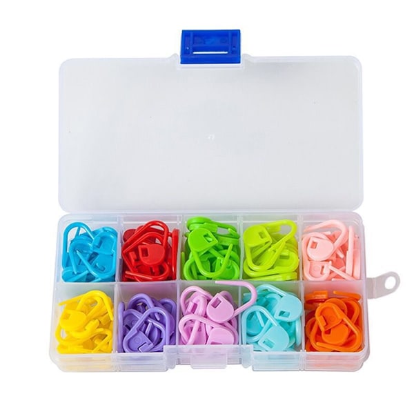 Förpackade Små Stift 10 Färger 120 Stycken Tröja Stickning DIY Handverktyg Tillbehör Stift Markör Spänne Stickning Positionering Spänne