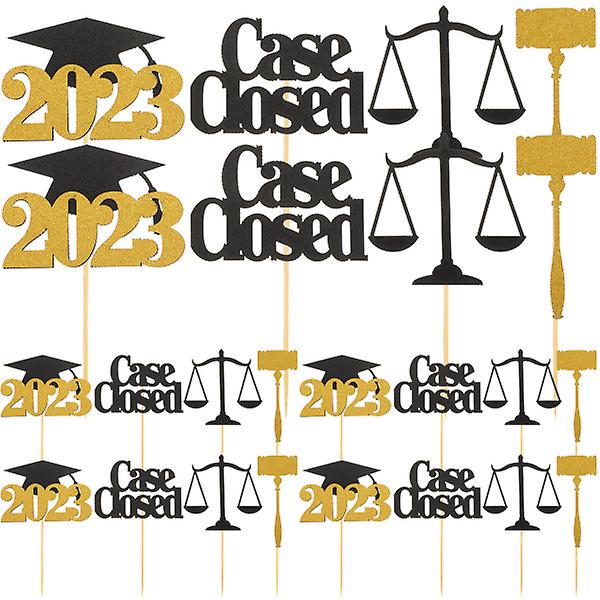 24st Graduation Cupcake Toppers Law Major Examen Tårtdekorationer 2023 Examen Tårtdekoration