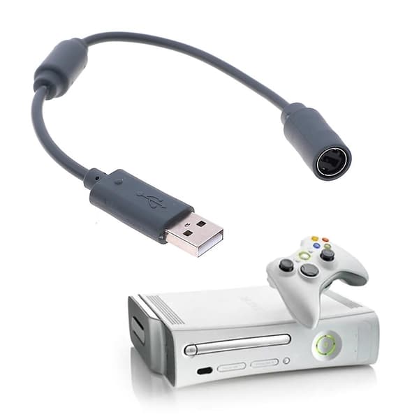 Dongle-forlengelsesadapterkabel, erstatningsledning for Xbox 360-spillkontroll