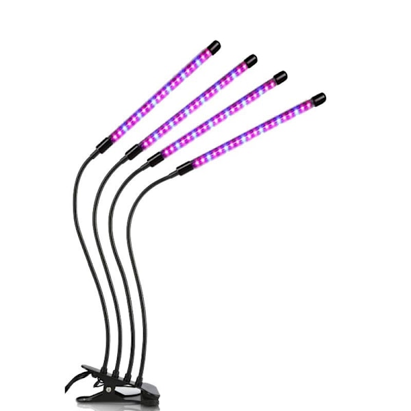 INF Kasvivalo / Kasvien valaistus 4 joustavalla LED-loisteputkella, 1 kpl