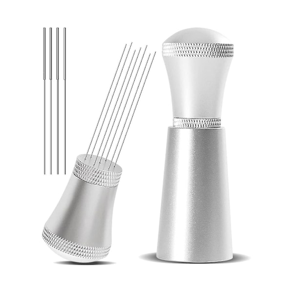 Kaffefordeler-omrørere i legering med stativ, 0,3 mm tykt rustfrit stål 7 nåle værktøj Espresso Di