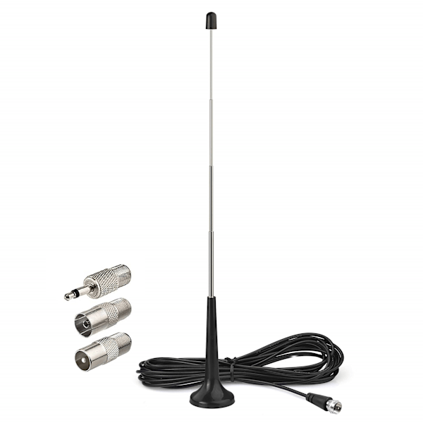 Inomhus TV Sugkopp Telefonantenn med Magnetisk Bas Extern Digital TV Adapter F-kontakt