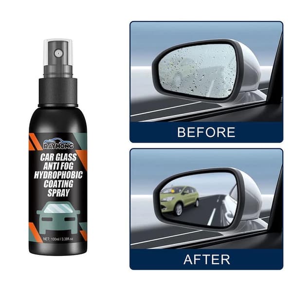 3-pack Vattenavvisande Spray Anti-Regnbeläggning för Bil Vindruta Hydrofob E2O8
