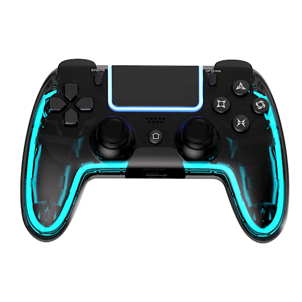 Passer til PS4 spillkonsoll Bluetooth trådløs kontroller med RGB lys programmering bakknapp PC PC Android spillkontroller