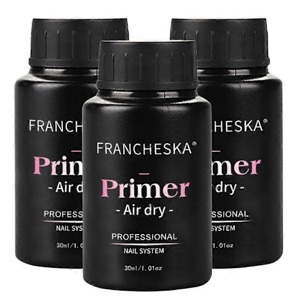3 st 30 ml Snabbt Lufttorkande Primer Matt Topp Gel Bas Primer Topplack Och Baslack Soak Off Gel Nagellack För Nagelkonstdesign