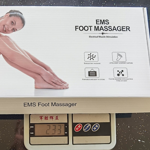 Smart Display Massage Fodpude Hjem USB Opladning Akupunktur Fod Fysioterapi Massage Fod Massager