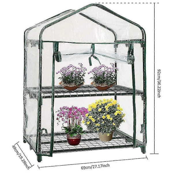 PVC Transparent Vattentätt Växtskydd Mini Växthus PVC Plast Trädgård Utomhusväxter Odla