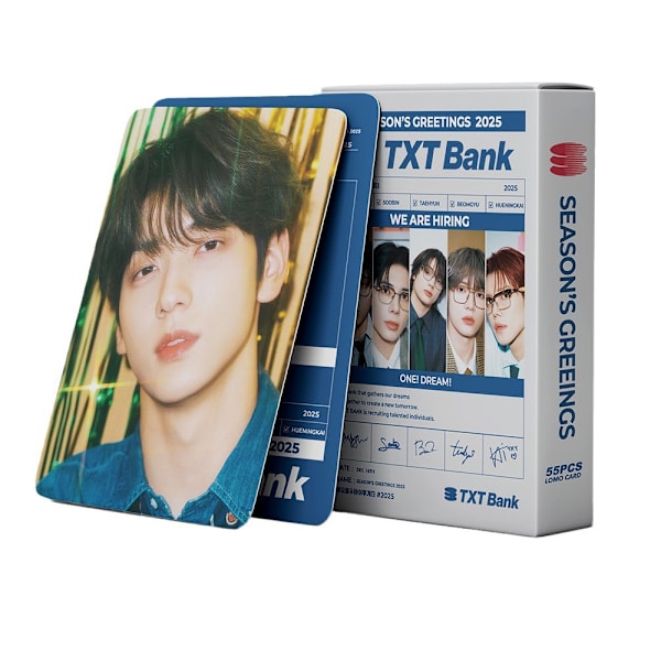 TX Kick Card 2025 SEASON'S GREETINGS TXT BANK -tukivalokuva 55 kpl