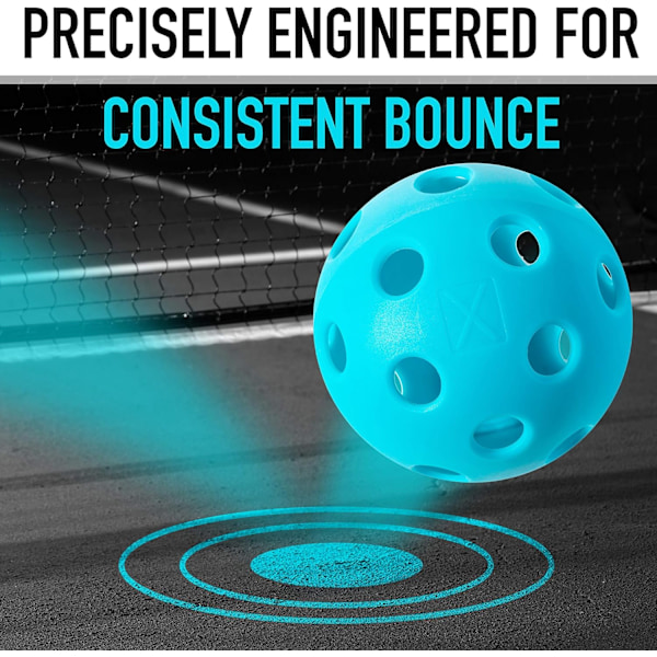 12 stk. Pickleball Nettpose 26 Hull Hullball PE Materiale Høy Elastisitet Wiffle Ball