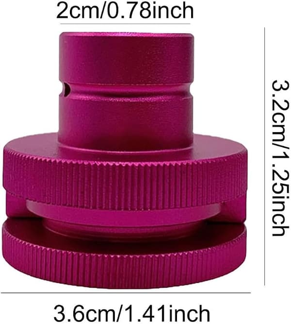 Kulsyrepatron CO2-adapter TR21 4 Han-stik Kulsyrepatron CO2-cylinderforbindelse til Terra Pink