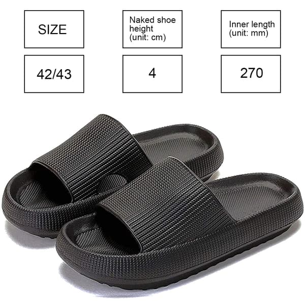 Cloud Slippers for kvinner og menn, massasje dusj baderom