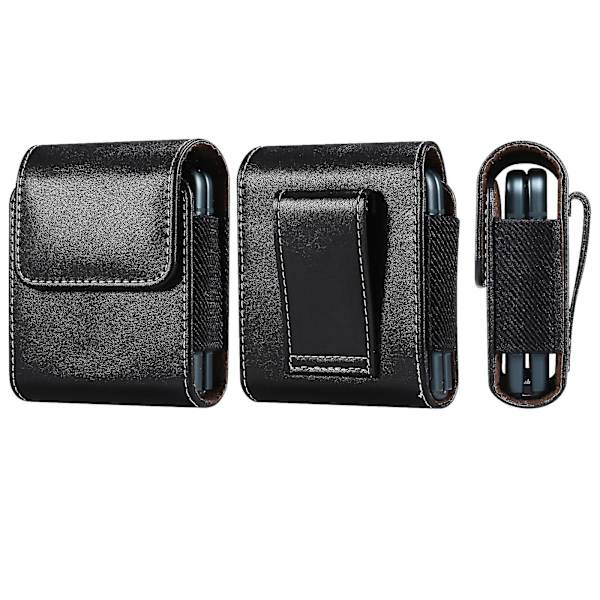 Klipp Läderbälte, Samsung Z Flip 3, Galaxy Z Flip3, Motorola Razr 5g 2020, Moto Razr 5g