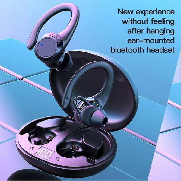 Mpow Bluetooth Headset 5.2 TWS Trådlösa Hörlurar Öronsnäckor Hörlurar Öronkrok