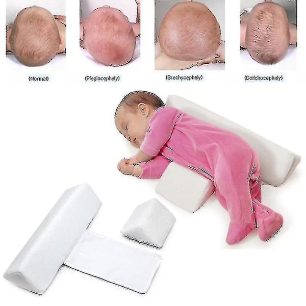 Nyfødt baby-stylingpute, anti-rollover side sovepute, baby posisjoneringspute 0-6 måneder Aike