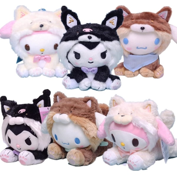 Plush Leke-dukke Cosplay Shiba Inu Hund Serie Myk Plush Leke For Jenter Bursdagsgaver 16X28CmSvart