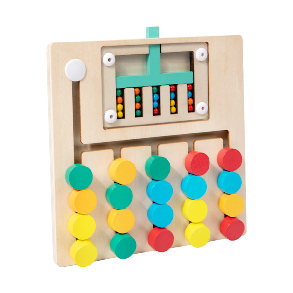 Ball Moving Game Logisk Tenkning Trening Montessori Tidlig Utdanning Barnas Pedagogiske Labyrint Tretleker