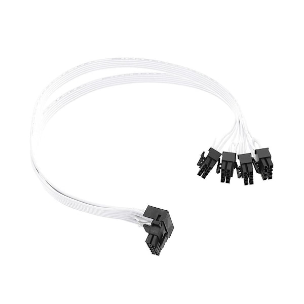 4XCPU 8-Pin til 16-Pin Han Grafik Video Kort Forlængerkabel PCI-E 5.0 12VHPWR RTX4090 Albue Adapter