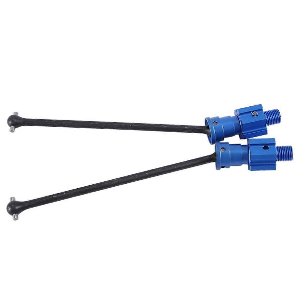 2 st WideMaxx Stål Förlängd Drivaxel CVD för 1/10 WideMaxx RC Bil Uppgraderingsdelar, Blå