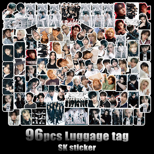 96 Stray Kids -tarraa uuden albumin GIANT-tarvikkeille Hwang Hyun-jin -tarvikkeet käsikirja söpöt tarrat
