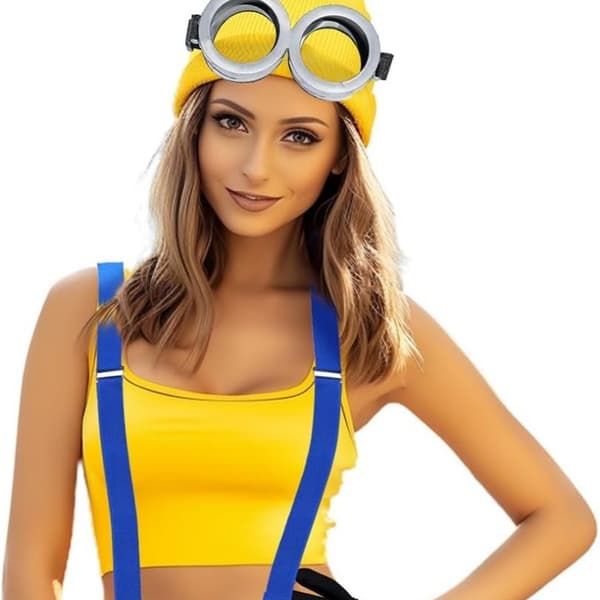 Minions Mössa, Beanie, Vintermössa, Cosplay Kostymset