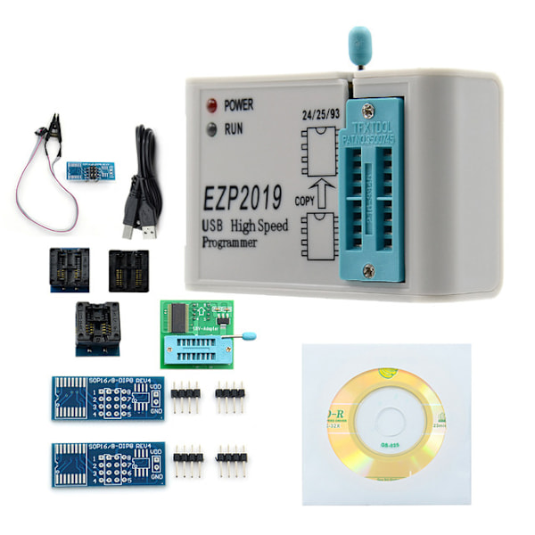 EZP2019 Nopea SPI FLASH -ohjelmointilaite 24/25/93 bios 25T80 poltto offline-kopio