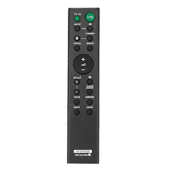 AH100U Vaihto-ohjain HT-CT180 SA-CT180 HTCT180 SACT180 Sound Bar -äänentoistojärjestelmälle