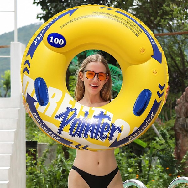 Svømmering, iført en svømmering, iført en poolsvømmer, iført en poolsvømmer til børn, iført en poolsvømmer til børn.
